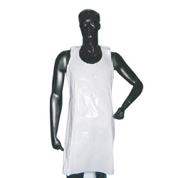 DELANTALES DESECHABLES BLANCOS 10/100un